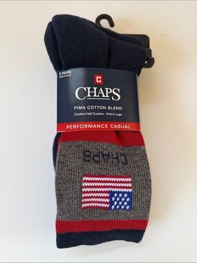 New Men’s Chaps 3 Pair Socks
